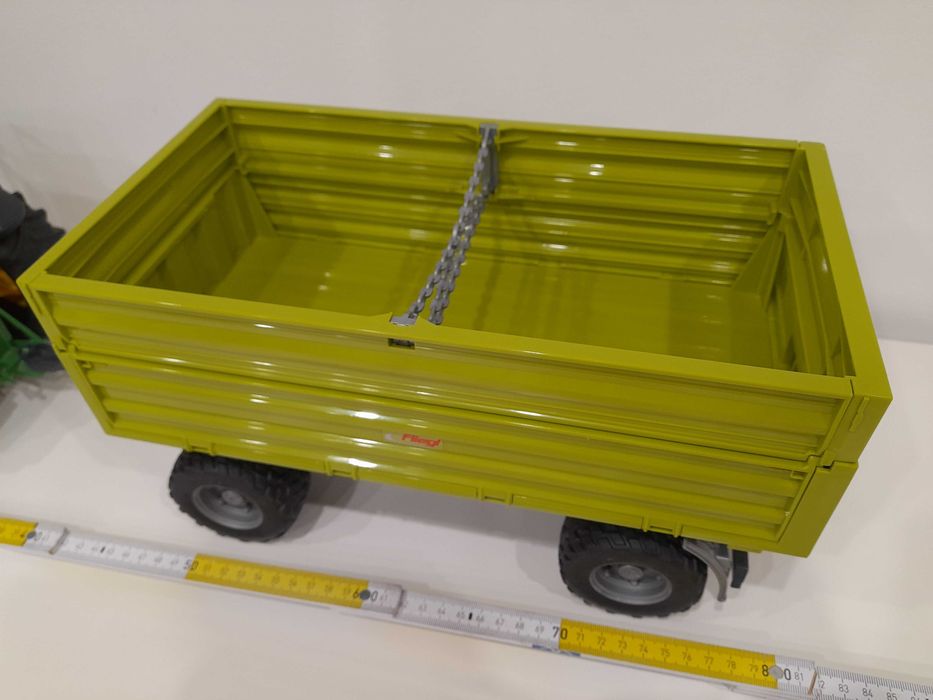 Zestaw Bruder duży Traktor John Deer z ładowaczem + przyczepa Fliegl