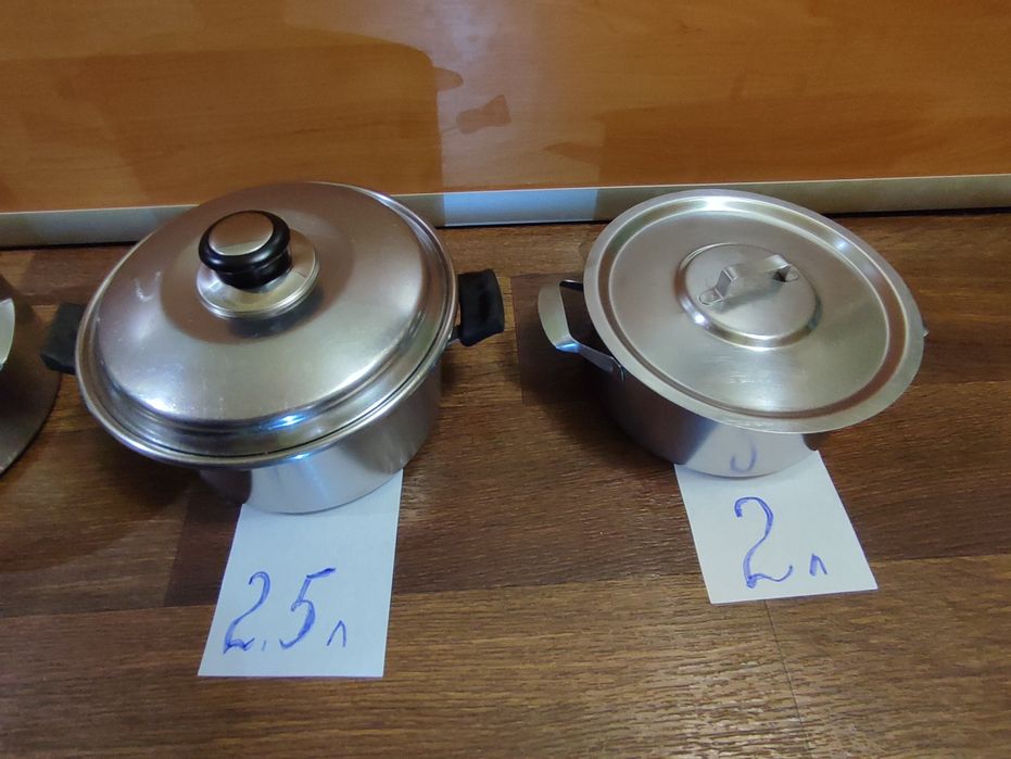 Кастрюля нержавейка СССР ,2 л  ,2,5 л, 4 л