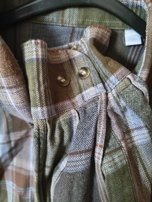 Camisa de homem de tons verde e castanho da marca triple marfel