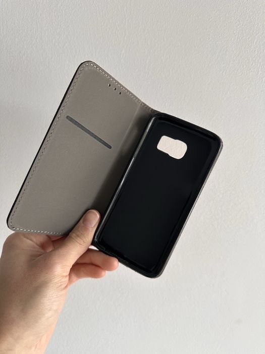 Etui z klapką zamykane + SZKŁO do SAMSUNG GALAXY S7