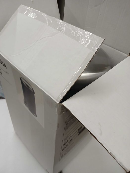 Contentor Ikea Mjösa 12L c/ pedal, inox-antracite, na caixa de origem