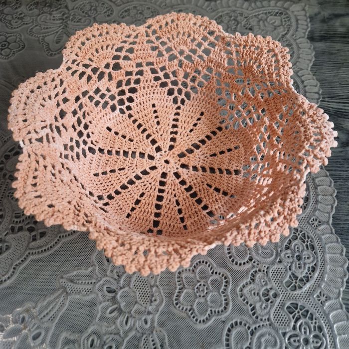 Miseczka na szydełku usztywniona