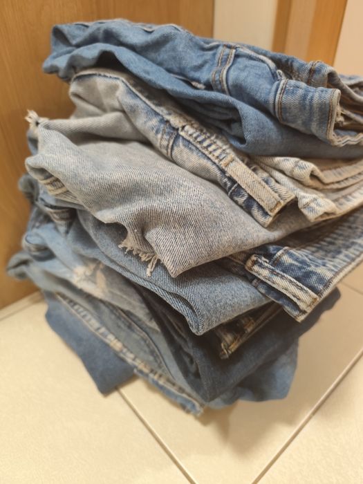 Jeansy damskie jeans na materiał do szycia