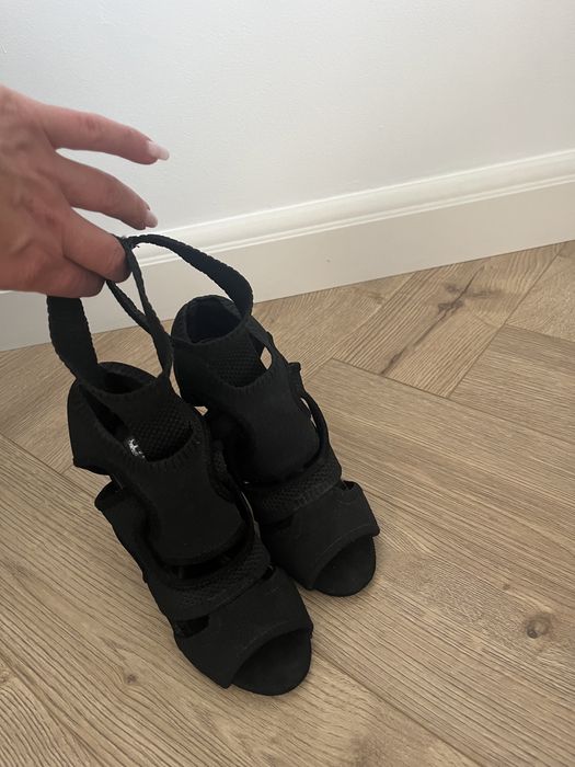 Sandały czarne 37 roz i roz 39