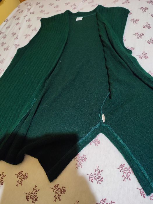 Długa, damska kamizelka