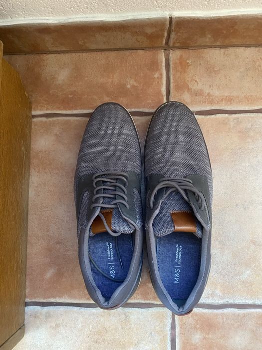 Półbuty męskie szare M&S rozmiar 45