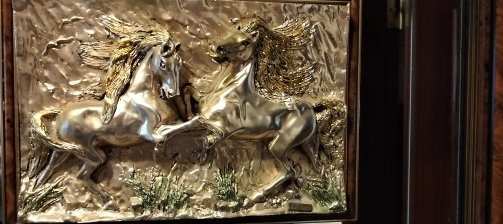 Grande Quadro com placa central em prata de lei. (ver desconto no text