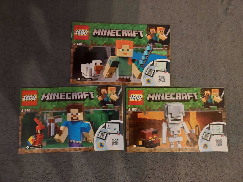 LEGO Minecraft BigFig cała 1 seria!
