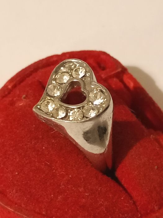 Pierścionek serce rozmiar 16