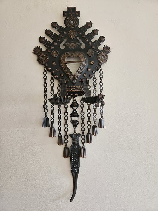Parzenica góralska ze świeczkami -  miedziana.