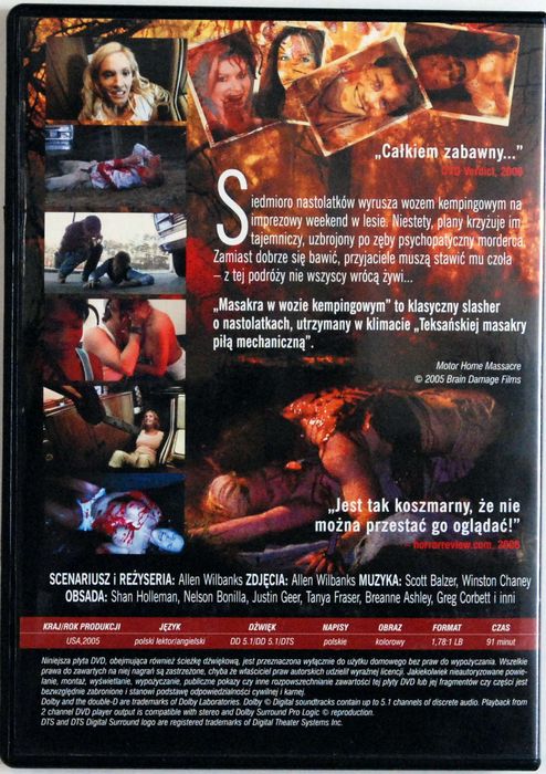 DVD Masakra W Wozie Kempingowym