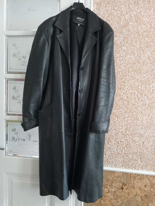 Продам шкіряний плащ