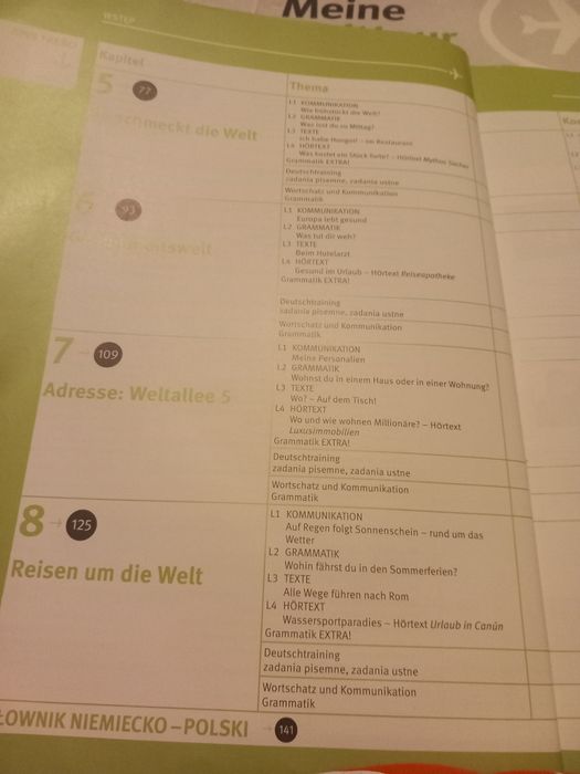 Meine welttour 1 liceum technikum nową era