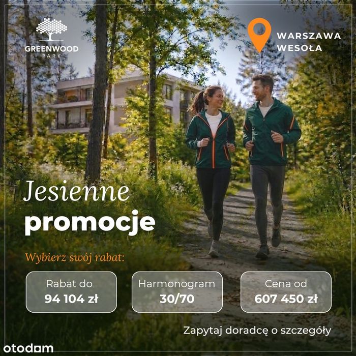 2 pok. - JESIENNA PROMOCJA w Greenwood Park - Warszawa, Stara Miłosna