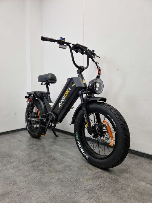 Aniioki AQ177 Pro Max, GWARANCJA, FV, Taba na Rowerze, Bateria AŻ 2880 Wh, Fatbike 20x4.0, Pełne Zawieszenie, Przebieg 27 km