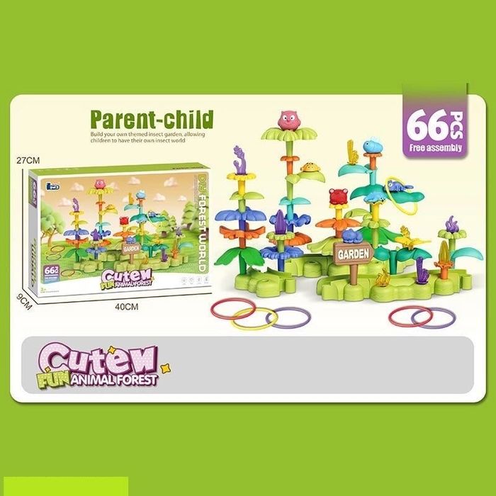 Конструктор «Квітковий сад», 66 елементів