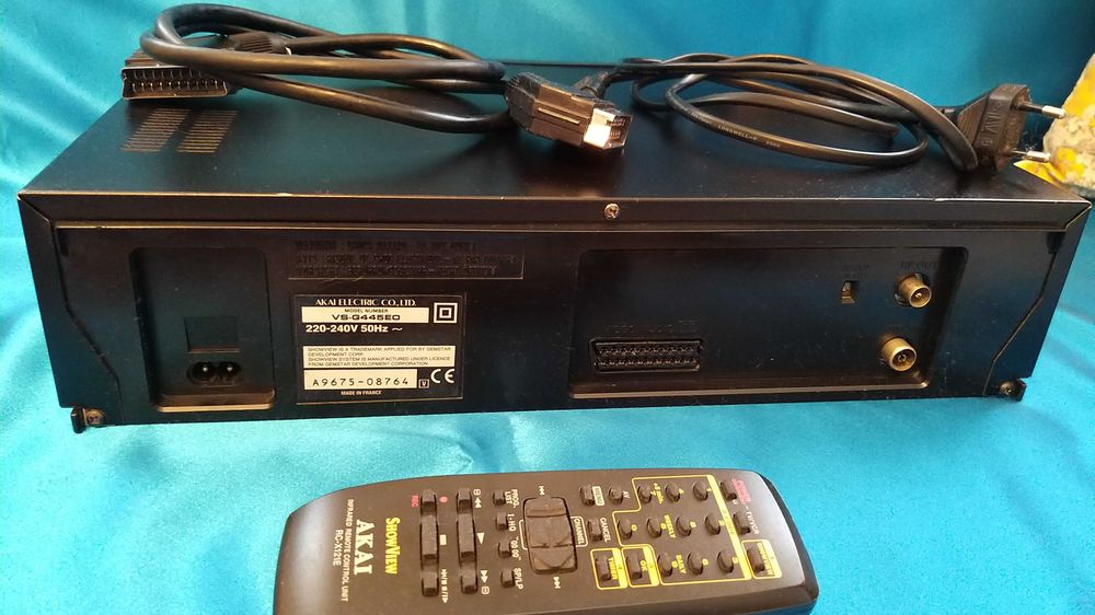 leitor vhs akai vs g445