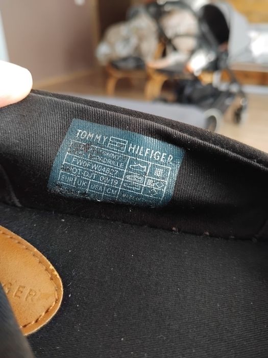 39 Tommy hilfiger espadryle tenisówki trampki buty czarne