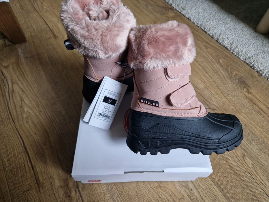 Sniegowce smyk buty zimowe kozaki 27 Nowe  hm zara