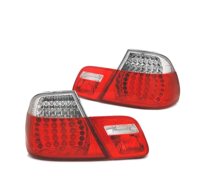 FAROLINS BMW SÉRIE 3 E46 COUPÉ 99-03 LED PISCA DINÂMICO VERMELHO CLARO LOOK M3