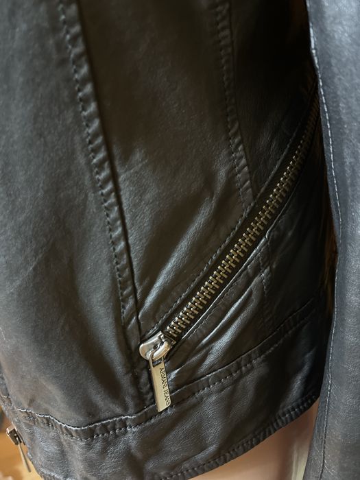 Куртка шкіряна Armani Jeans