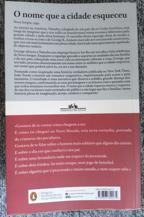O Nome que a Cidade Esqueceu - João Tordo