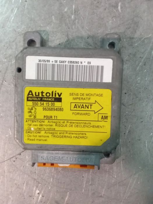CENTRALINA DO AIRBAG PEUGEOT 206 963689408 550541500