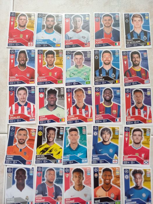 Cromos topps liga dos campeões 20/21