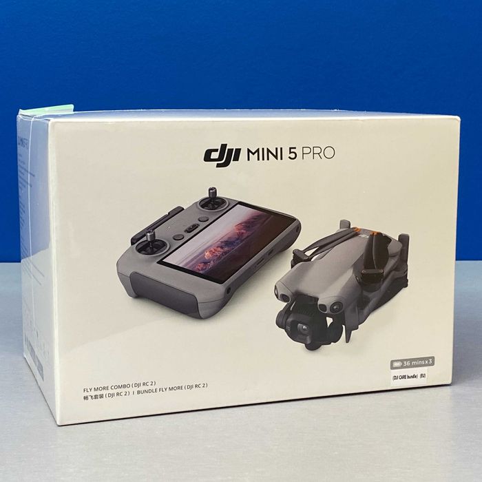 DJI Mini 5 Pro Fly More Combo | DJI RC 2 | DJI Care 1 Ano | SELADO | 3 ANOS DE GARANTIA