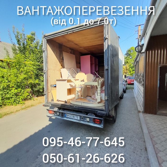 Вантажоперевезення від 0.1 до 7.0т