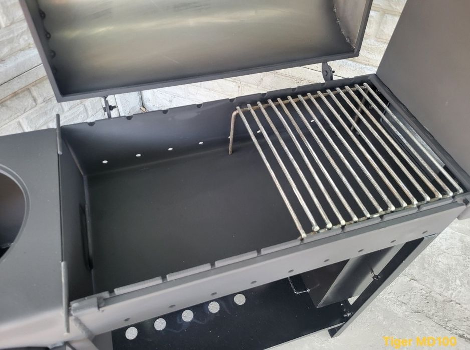 5мм • 4в1 • ПОСИЛЕНИЙ • Мангал Коптильня Барбекю з Пічкою, Смокер