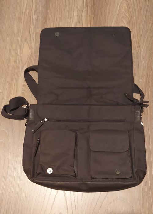 Torba na laptopa, brązowa