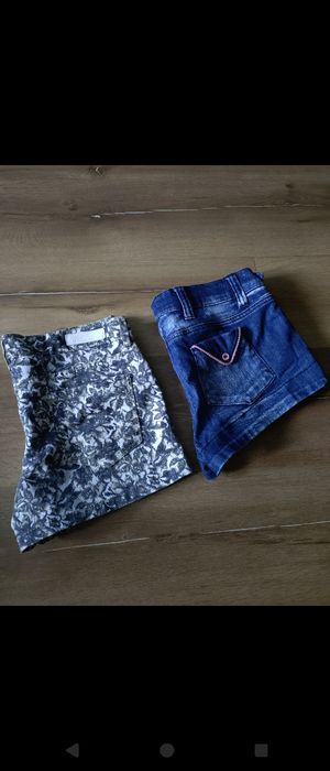 6 zł sztuka!!! 2x krótkie spodenki+Gratis jeansy River Island!!!