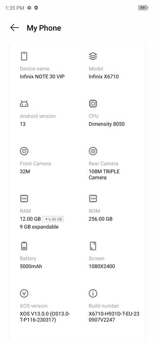 Telefon Infinix Note 30 VIP