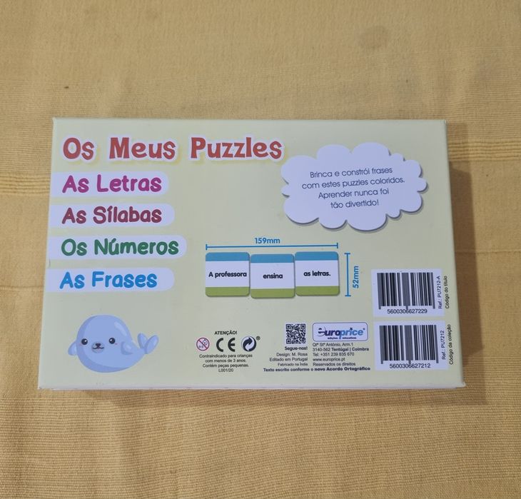 Puzzle para Crianças Frases