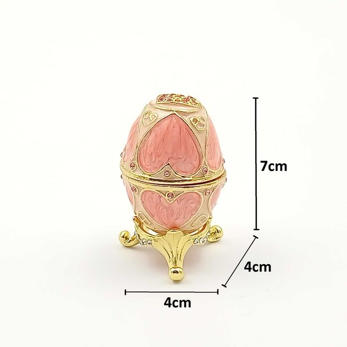 Jajko jajo faberge i szkatułka różowe serce