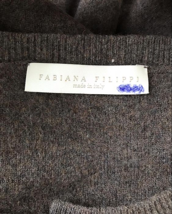 Fabiana Filippi sweter damski L wełna merino jedwab kaszmir