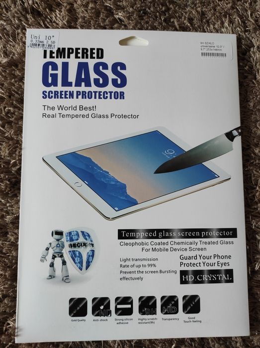 Szkło hartowane na tablet 10" nowe okazja