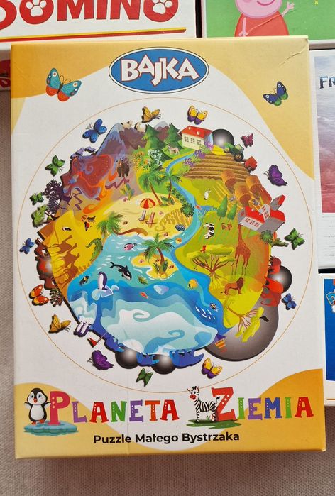 Zestaw- 5x puzzle, 1x gra