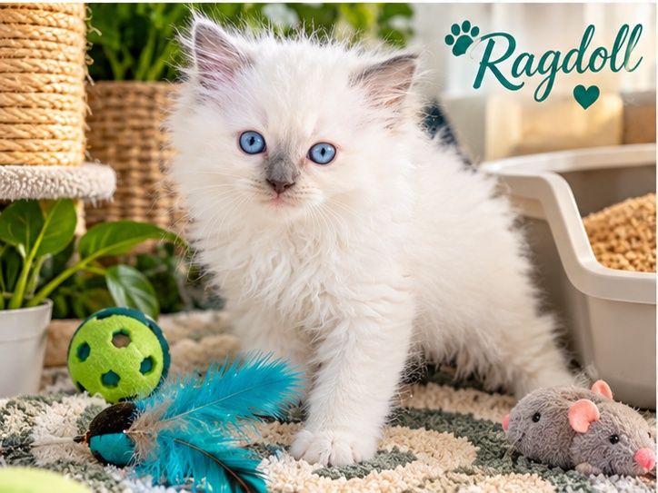 Ragdoll kotek Odbiór kociąt badania, rodowód, 25.09.26 odbiór