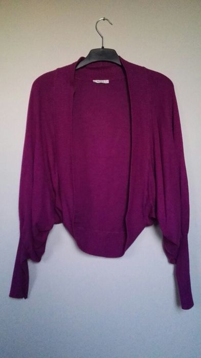 Sweterek narzutka fiolet rozm.M/L