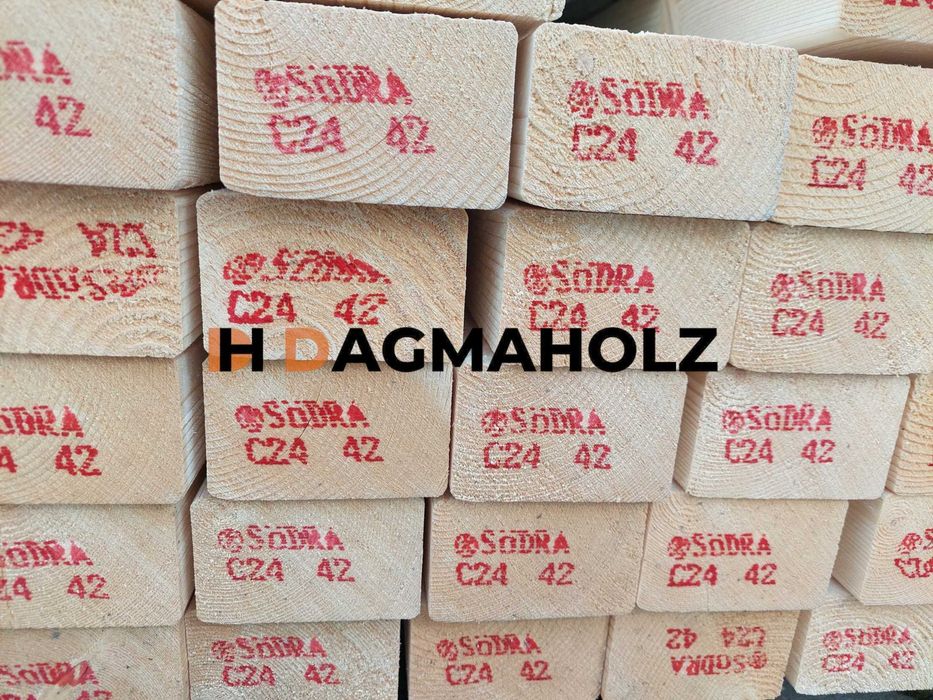 PROMOCJA Drewno Konstrukcyjne C24 45mm, suszone, strugane, certyfikat
