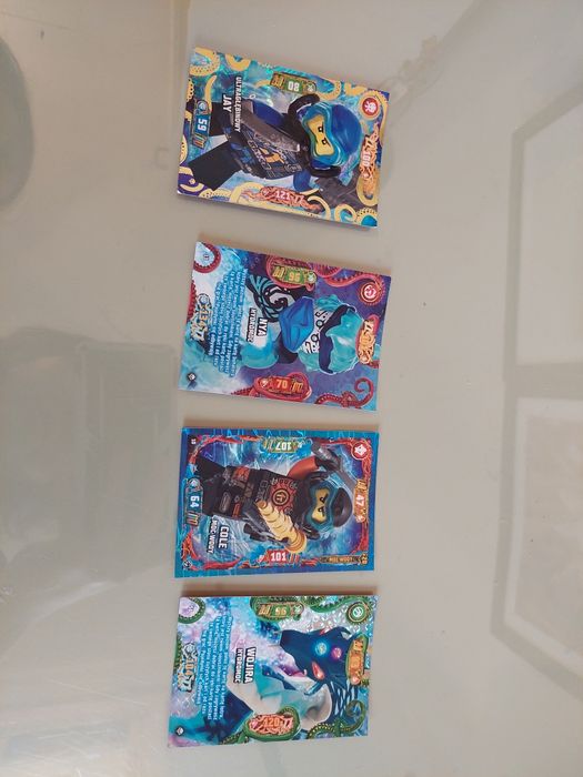 Karty kolekcjonerskie lego ninjago