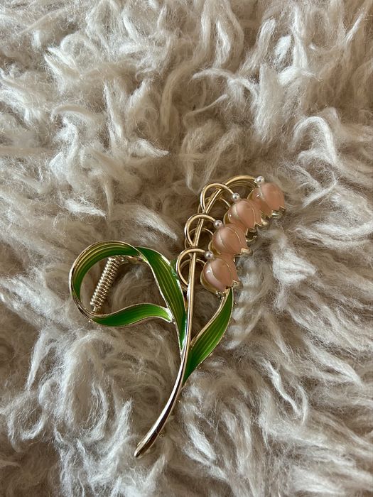 Краб крабік заколка зажим для волосся квіти конвалія