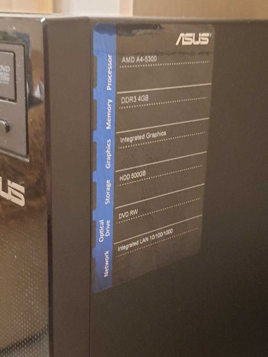 Системний блок ASUS з ОС,   монітором , клавіатурою і  мишкою .