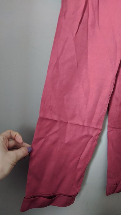 Spodnie klasyczne Forseti XS wysoki stan wiskoza wiskozowe