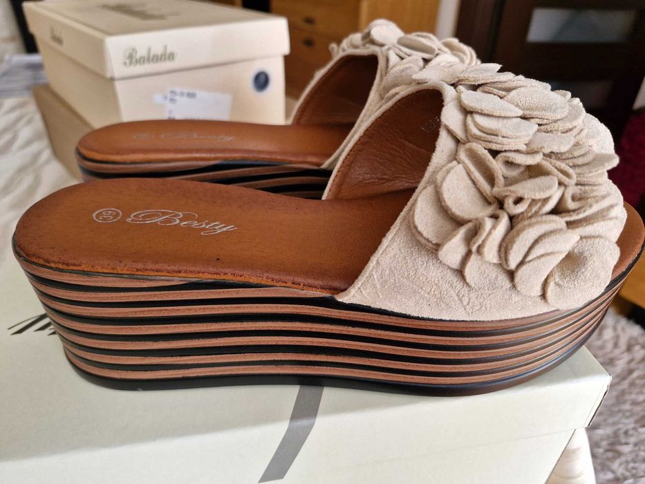 buty klapki damskie nowe nieużywane