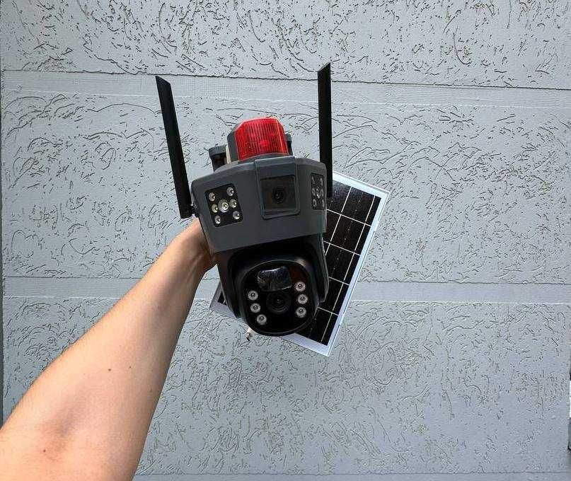 Камера видеонаблюдения на солнечной панели WiFi аккумуляторная TD35