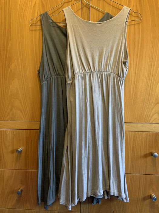 Conjunto de 2 vestidos leves sem mangas