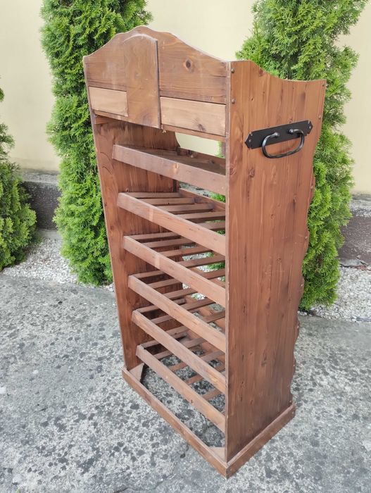 Stylowy stojak na wino regał na butelki winiarka